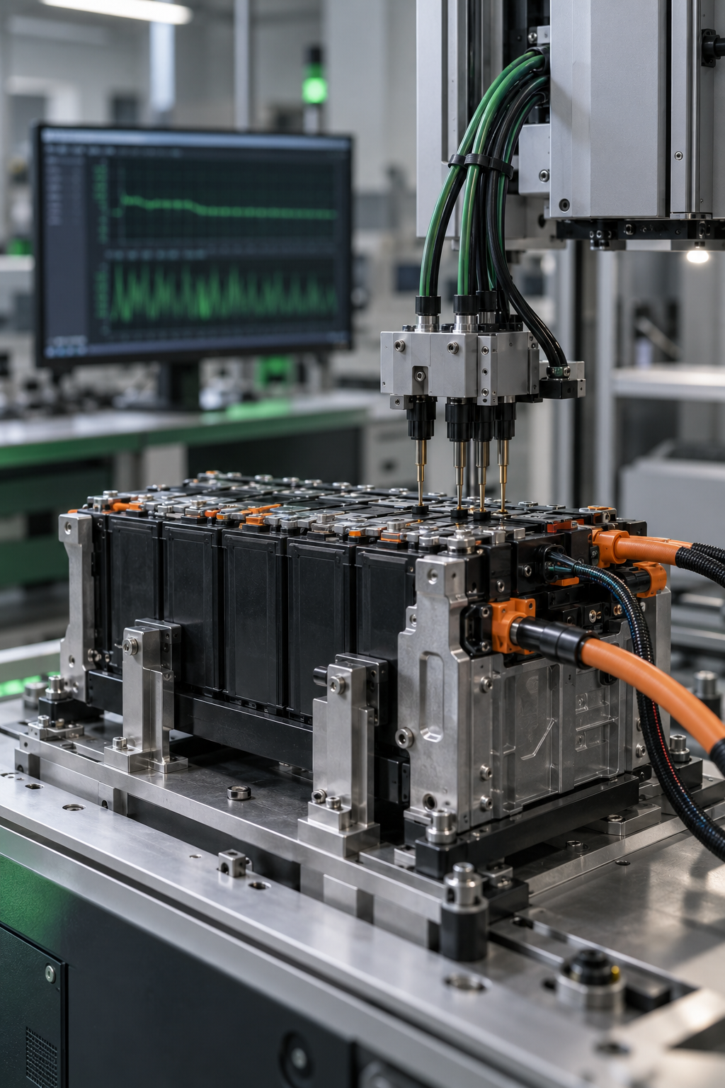 Battery testing equipment and instrumented battery module