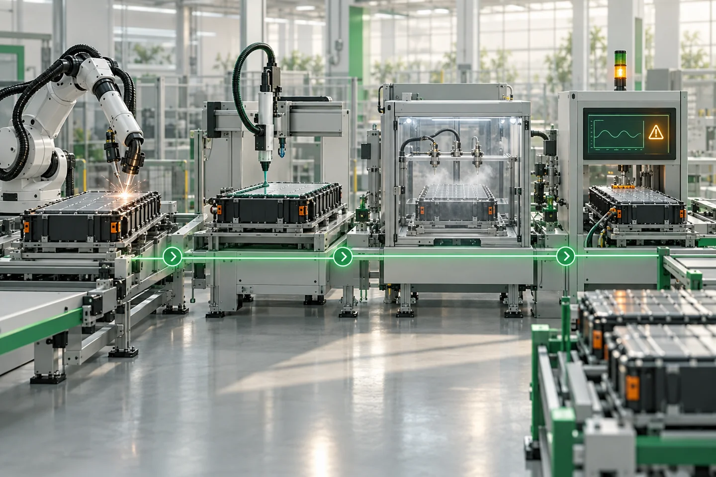 Illustrative manufacturing process intelligence environment